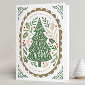 "Tree Frame" - Holiday Cards in Leaf by Alethea and Ruth - Folded Card