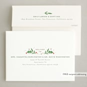 "Tree Frame" - Holiday Cards in Leaf by Alethea and Ruth - FREE Recipient Addressing