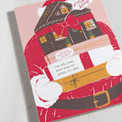 "New Home For The Holidays" - Holiday Cards in Candy Cane by Jenna Holcomb - Detail