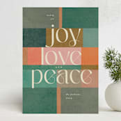 "tree blocks" - Holiday Cards in Spice by Creo Study - Front