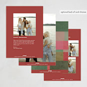 "tree blocks" - Holiday Cards in Elf Shoes by Creo Study - Back of Card Options