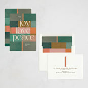 "tree blocks" - Holiday Cards in Spice by Creo Study - Assembled