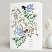 "Angel Chorus" - Holiday Cards in Sky by Alethea and Ruth - Folded Card