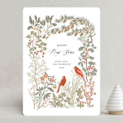 "Winter Greens" - Holiday Cards in Spruce by Cedar and Grey - Front
