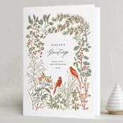 "Winter Greens" - Holiday Cards in Spruce by Cedar and Grey - Folded Card