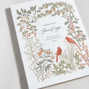 "Winter Greens" - Holiday Cards in Spruce by Cedar and Grey - Detail
