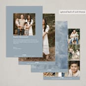 "Mother and child" - Holiday Cards in Celeste by Grae - Back of Card Options