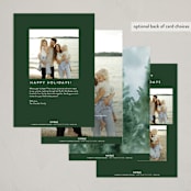 "Winter Sunroom Vista" - Holiday Cards in Wreath by Petra Kern - Back of Card Options