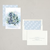 "Snowy Forest" - Holiday Cards in Frost by Nicole Walsh - Assembled