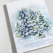 "Snowy Forest" - Holiday Cards in Frost by Nicole Walsh - Detail