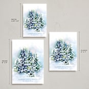 "Snowy Forest" - Holiday Cards in Frost by Nicole Walsh - Formats Available