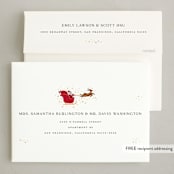 "reign" - Holiday Cards in Coal by Jennifer Lew - FREE Recipient Addressing