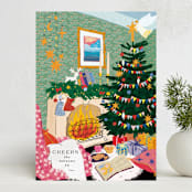 "fireplace" - Holiday Cards in Pine by Phrosné Barwood - Front