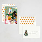 "fireplace" - Holiday Cards in Pine by Phrosné Barwood - Assembled