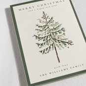 "Vintage Spruce" - Holiday Cards in Pine by Amy Kross - Detail