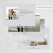"Delicate Sea" - Holiday Cards in Sky by Nicoletta Savod - Back of Card Options