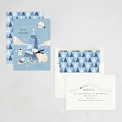 "Polar Bear Christmas" - Holiday Cards in Icicle by Corinne Malesic - Assembled