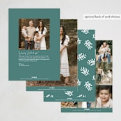 "Botanical print" - Holiday Cards in Mint by Maja Cunningham - Back of Card Options
