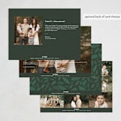 "Peace to you" - Holiday Cards in Forest by Amy Kross - Back of Card Options