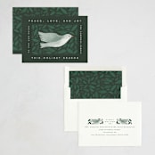 "Peace to you" - Holiday Cards in Forest by Amy Kross - Assembled