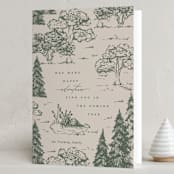 "Adventures" - Holiday Cards in Forest by Erin L. Wilson - Folded Card