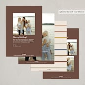"Festive Dots" - Holiday Cards in Golden Hour by Sumak Studio - Back of Card Options