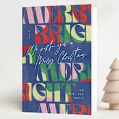 "Really Bright" - Holiday Cards in Jubilee by Pixel and Hank - Folded Card