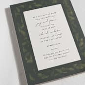 "Leafy Border" - Holiday Cards in Forest by Amy Payne - Detail