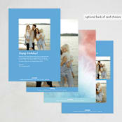 "colorful season" - Holiday Cards in Glow by Sumak Studio - Back of Card Options