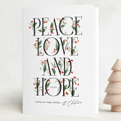 "Traditional" - Holiday Cards in Snowfall by Erin L. Wilson - Folded Card