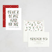"Traditional" - Holiday Cards in Snowfall by Erin L. Wilson - Assembled