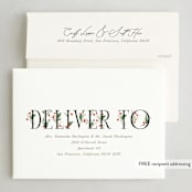 "Traditional" - Holiday Cards in Snowfall by Erin L. Wilson - FREE Recipient Addressing
