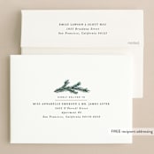 "Chic Wreath" - Holiday Cards in Midnight by Hooray Creative - FREE Recipient Addressing
