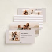 "Gilded" - Tall Holiday Cards in Cotton by Angela Thompson - Back of Card Options
