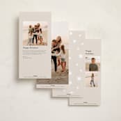 "Simeonne" - Tall Holiday Cards in Marshmallow by Pati Cascino - Back of Card Options