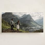 "Alpine" - Tall Holiday Cards in Snow by Jackie Crawford - Front