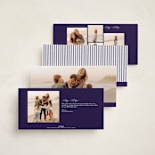 "Holiday Panorama" - Tall Holiday Cards in Snow by Chris Griffith - Back of Card Options