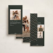 "A Merry Christmas" - Tall Holiday Cards in Snow by Pixel and Hank - Back of Card Options