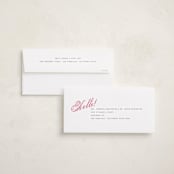 "Gallatin" - Tall Holiday Cards in Rose by Jennifer Lew - FREE Recipient Addressing