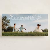 "Wonderfully Happy" - Tall Holiday Cards in Snow by Heather Schertzer - Front