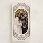 "Jolly" - Tall Holiday Cards in Marshmallow by Pati Cascino - Front