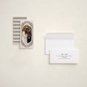 "Jolly" - Tall Holiday Cards in Marshmallow by Pati Cascino - Assembled