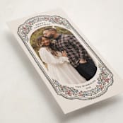 "Jolly" - Tall Holiday Cards in Marshmallow by Pati Cascino - Detail