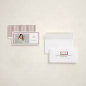 "Maine" - Tall Holiday Cards in Stocking by Megan Davis - Assembled
