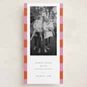 "Modern Cheer" - Tall Holiday Cards in Sorbet by Chryssi Tsoupanarias - Front
