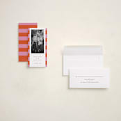 "Modern Cheer" - Tall Holiday Cards in Sorbet by Chryssi Tsoupanarias - Assembled