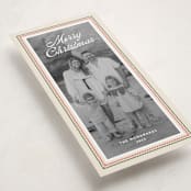 "Sunny Frame" - Tall Holiday Cards in Sugar Cookie by Olivia Raufman - Detail