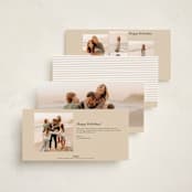 "Picturesque" - Tall Holiday Cards in Cotton by Angela Thompson - Back of Card Options