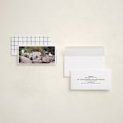 "Double Wide" - Tall Holiday Cards in Snow by Pink House Press - Assembled