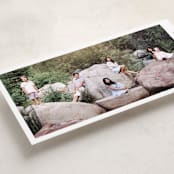 "Double Wide" - Tall Holiday Cards in Snow by Pink House Press - Detail